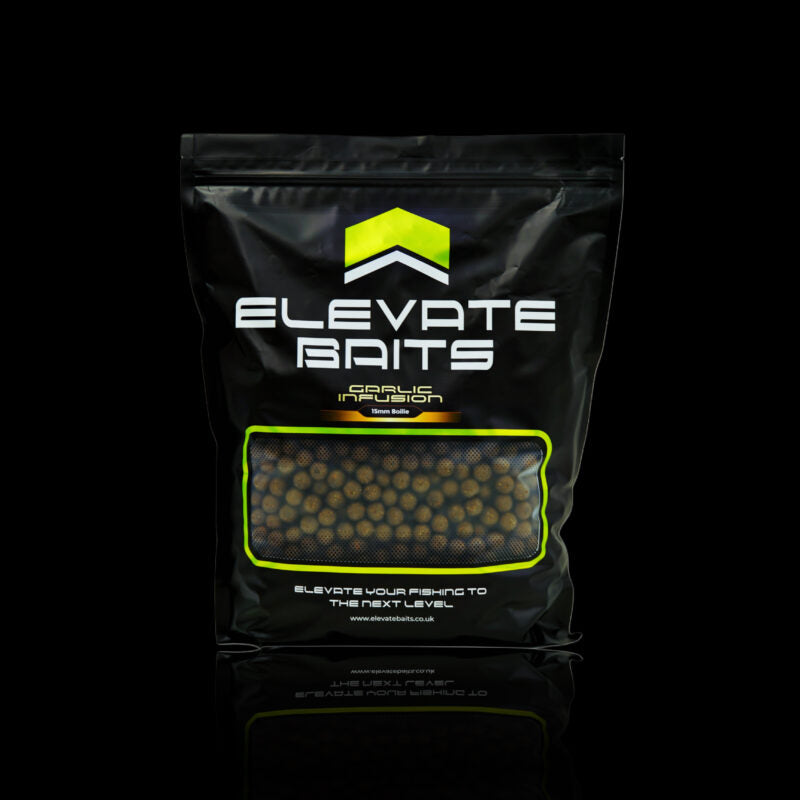 Elevate Baits Garlic Infusion Boilies 1kg product image